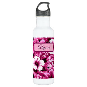Hibiskus für tropische hawaiianische Blume Persona Edelstahlflasche