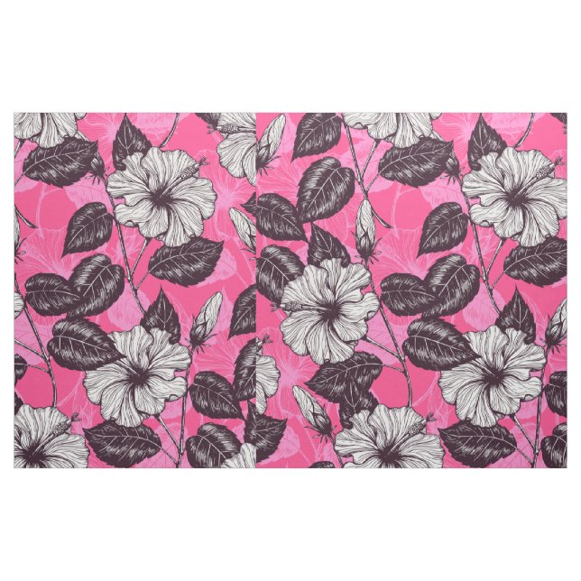 Hibiskus Garten 2 Stoff (Fat Quarter (45,7 x 55,9 cm))