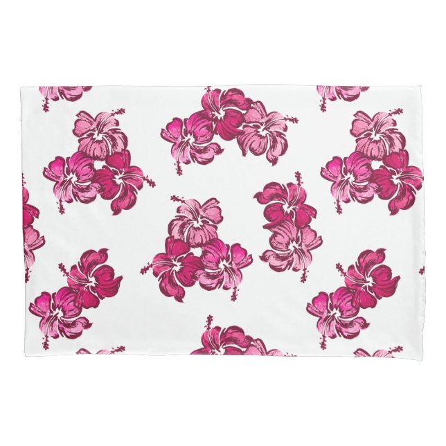 Hibiskus Hawaiian Floral Reversible Kissenbezug (Vorderseite)