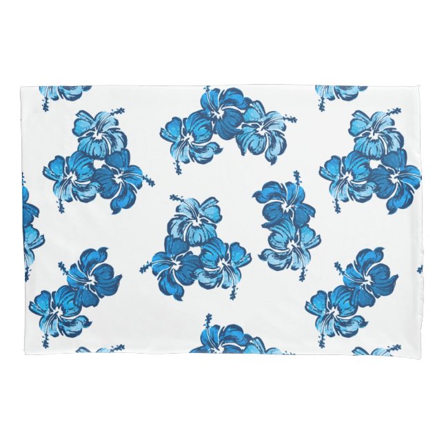 Hibiskus Hawaiian Floral Reversible Kissenbezug (Vorderseite)