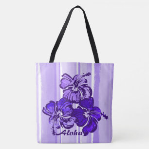 Hibiskus Hawaiian Reversible Beach Bag Tasche