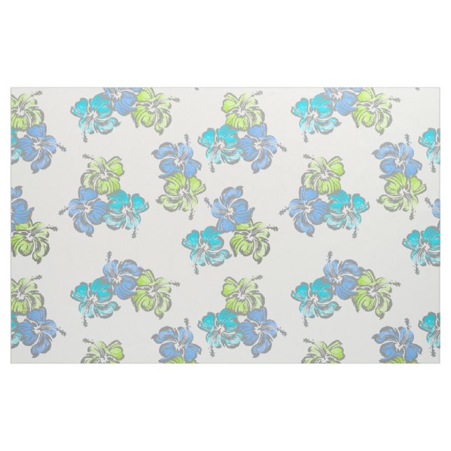 Hibiskus Hawaiian Tropical Stoff (Fat Quarter (45,7 x 55,9 cm))