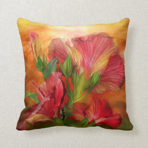 Hibiskus-Himmel-Kunst-Dekorateur-Kissen Kissen
