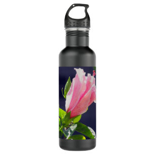 Hibiskus in heller Sonneneinstrahlung Edelstahlflasche