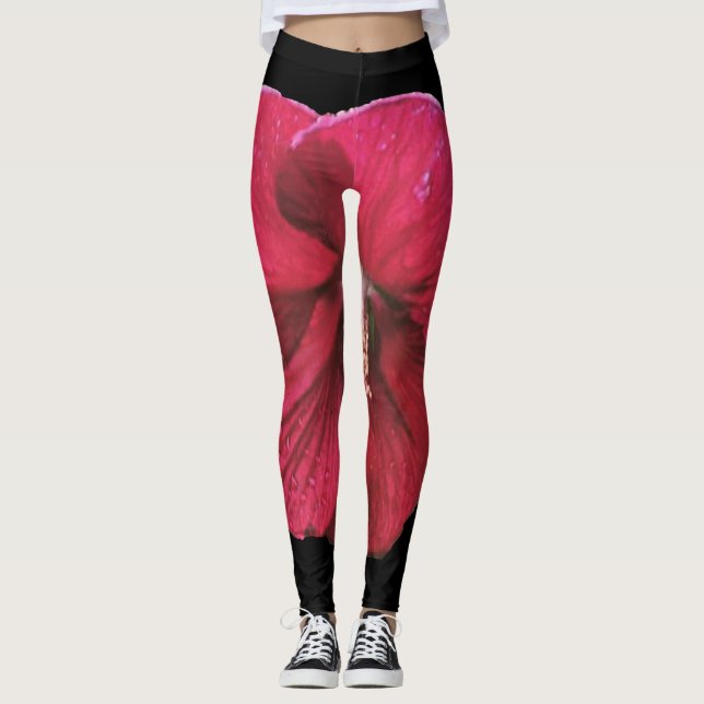 Hibiskus Leggings (Vorderseite)