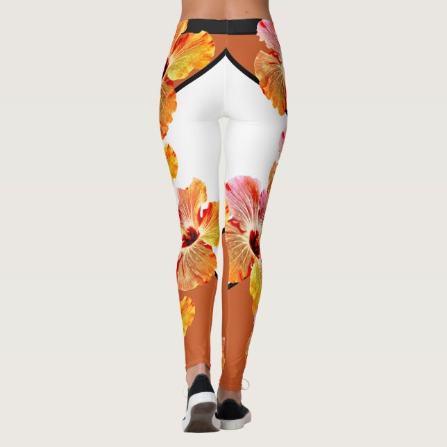Hibiskus-Leggings Leggings (Rückseite)