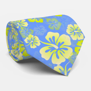 Hibiskus-Leis / Hawaiian-Tie / Tropische Blumen Krawatte