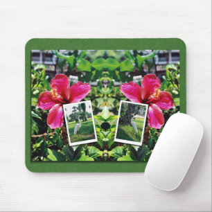 Hibiskus mit Egrets Mousepad