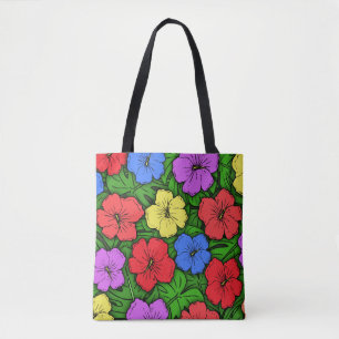 Hibiskus & Monstera #4 Tasche