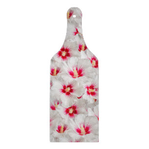 Hibiskus - Muster der chinesischen Rose Blume Schneidebrett