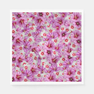 Hibiskus - Muster der chinesischen Rose Blume Serviette