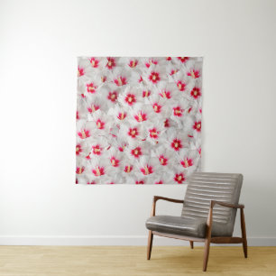 Hibiskus - Muster der chinesischen Rose Blume Wandteppich