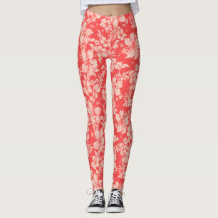 Hibiskus Pareau erschüttert hawaiianische Tropenwe Leggings