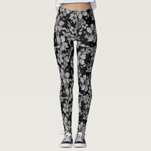 Hibiskus Pareau erschüttert hawaiianische Tropenwe Leggings