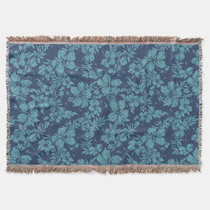 Hibiskus Pareau Hawaiian Floral Throw Blanket Decke