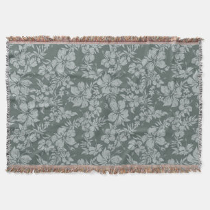 Hibiskus Pareau Hawaiian Floral Throw Blanket Decke