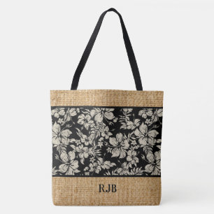 Hibiskus Pareau Hawaiian Monogram Beach Bag Tasche