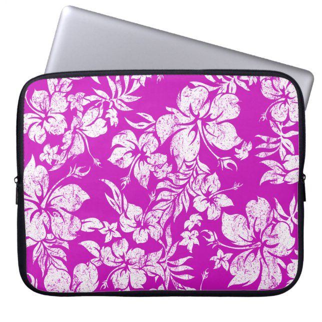 Hibiskus Pareau Hawaiian Neoprene Wetsuit Laptopschutzhülle (Vorderseite)