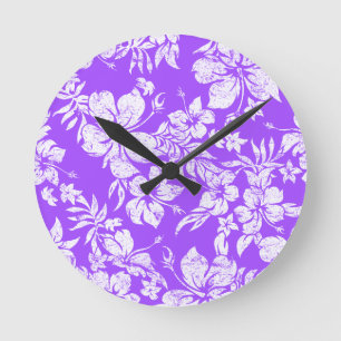 Hibiskus Pareau Hawaiian Wall Runde Wanduhr