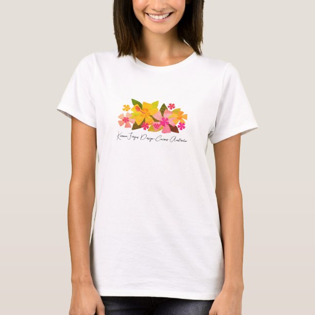 Hibiskus Patch Women's Basic T - Shirt (Vorderseite)
