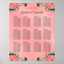 Hibiskus Pink DIY 12 Tische Hochzeitstabelle