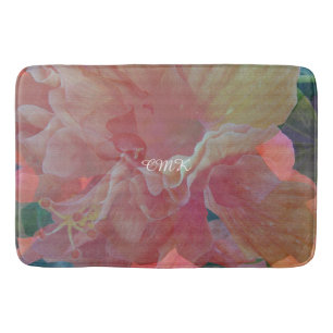 Hibiskus Pique Fabric Monogram Badematte