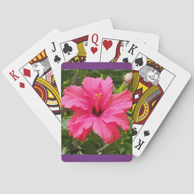 Hibiskus Playing Cards Spielkarten (Rückseite)