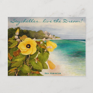 Hibiskus Postkarte