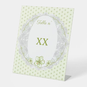 Hibiskus & Spitzen WHITE Sockelschild