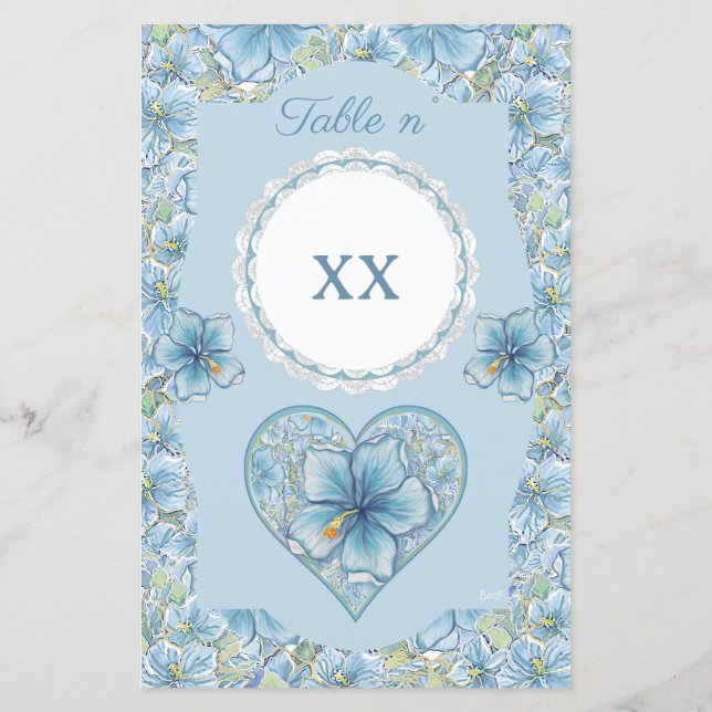 Hibiskus & Spitzenschuppen (Rückseite)