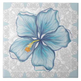 Hibiskus & Spitzenschuppen Fliese
