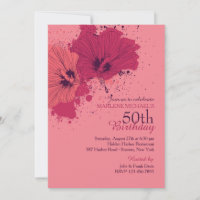 Hibiskus Splash Einladung