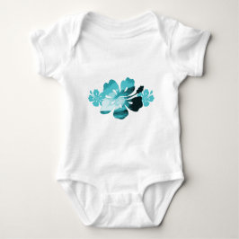 Hibiskus-Surf-Stil Baby Strampler