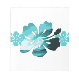 Hibiskus-Surf-Stil Notizblock
