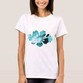 Hibiskus-Surf-Stil T-Shirt