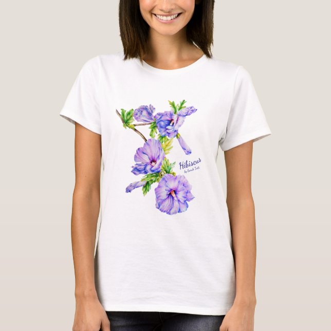 Hibiskus Syriacus fine art Ladys T - Shirt (Vorderseite)