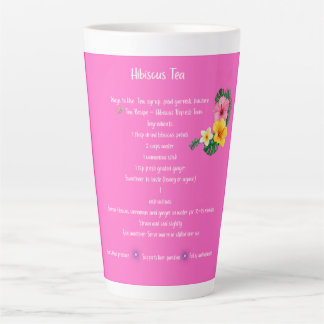 Hibiskus Tee Rezept Tasse - Küche mit Blumenmotive