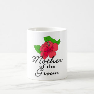 Hibiskus-tropische Mutter des Bräutigams Kaffeetasse
