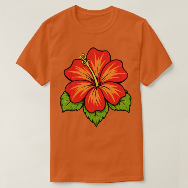 Hibiskus TShirt 31 (Design vorne)