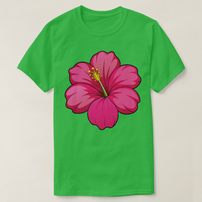 Hibiskus TShirt 5 (Design vorne)