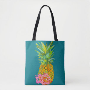 Hibiskus und Ananas Tasche