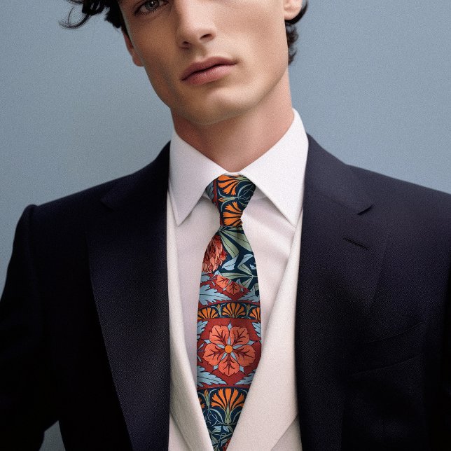 Hibiskus und Rose der viktorianischen Ära Krawatte (Von Creator hochgeladen)