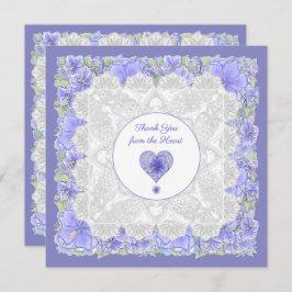 Hibiskus und Spitze BLAU