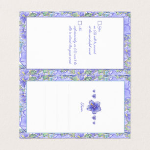 Hibiskus und Spitze BLAU