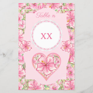 Hibiskus und Spitzen PINK