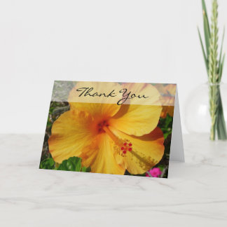 Hibiskus - Vielen Dank Dankeskarte