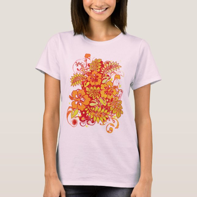 Hibiskus_Wachstum T-Shirt (Vorderseite)