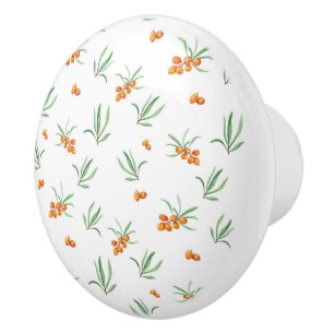 Hibiskus Wasserfarbene botanische Blüte Nahtlos Keramikknauf