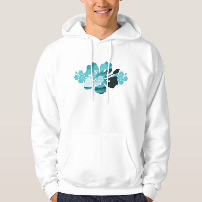 Hibiskus Wave Sweatshirt (Vorderseite)