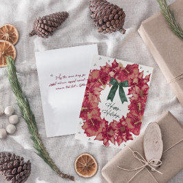 Hibiskus Wreath Grußkarte Feiertagskarte